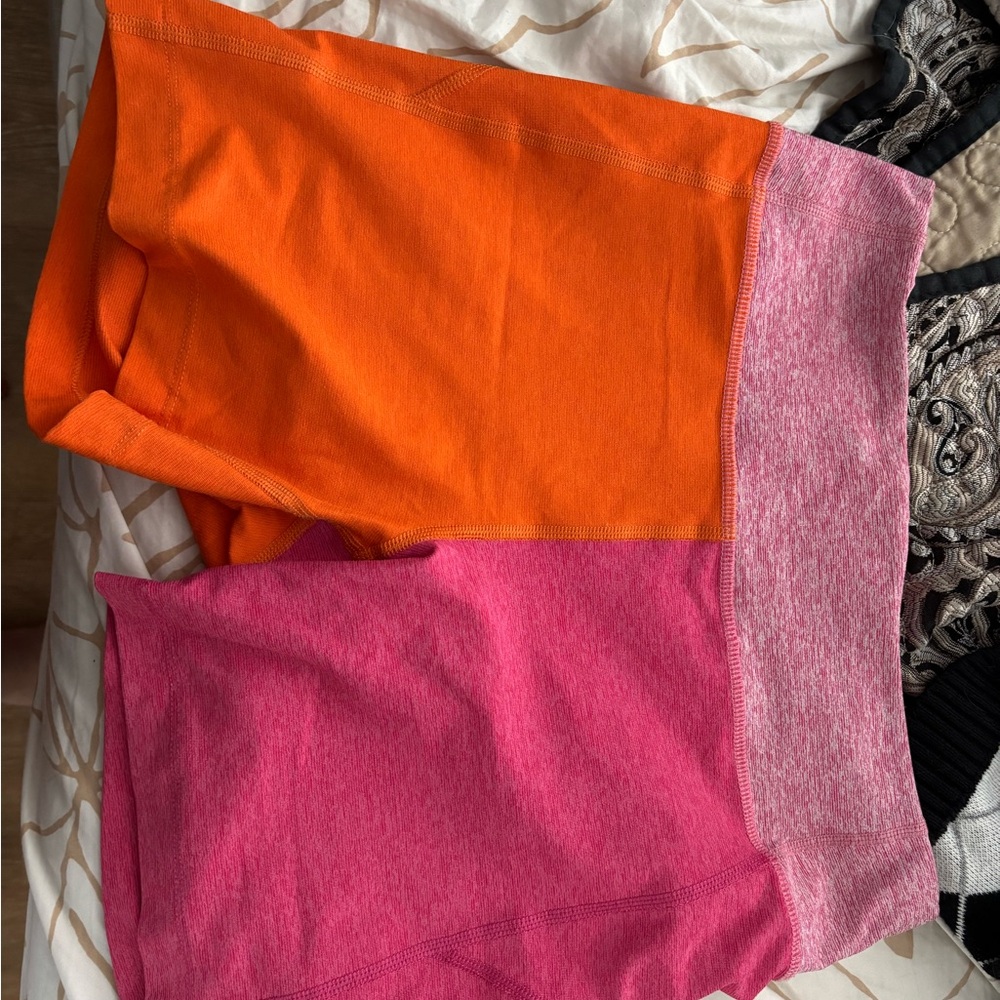 Outdoor Voices Pink and Orange Active Shorts